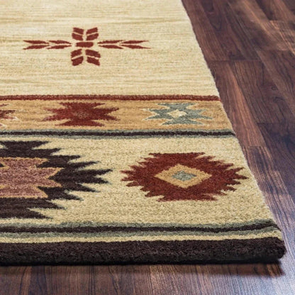 LOOMLAN Daxy Khaki Round Area Rugs