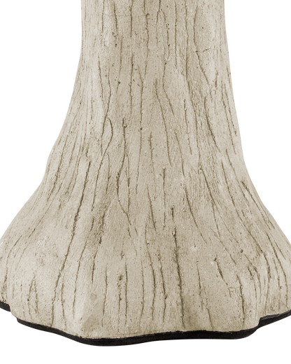 21.5 in. Faux Bois Concrete and Iron Grey Bird Bath