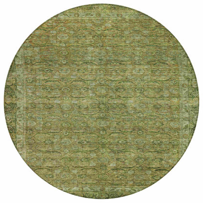 Kaelara Green Washable Indoor-Outdoor Rug