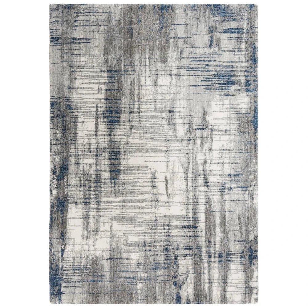 Amay Abstract Gray Large Area Rugs For Living Room