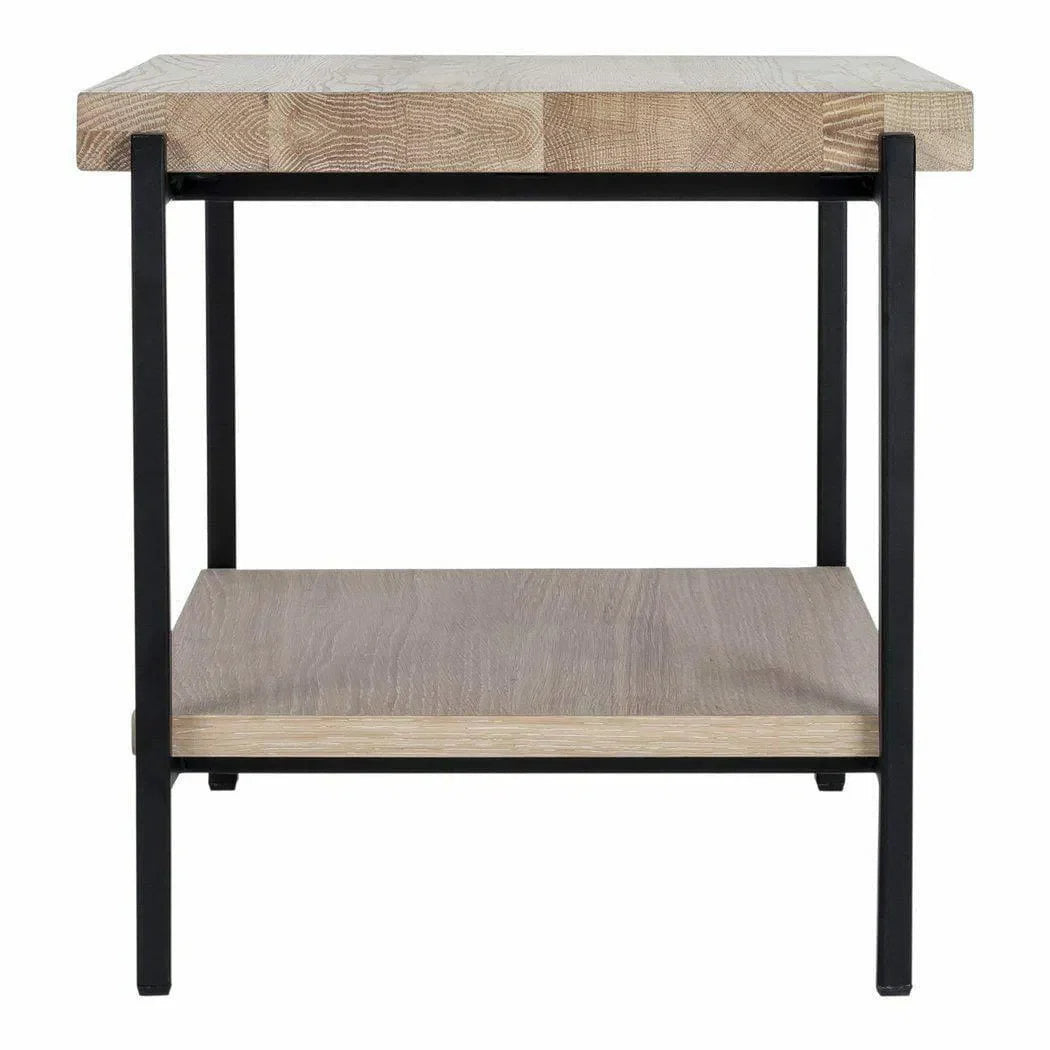 17 Inch Side Table Natural Scandinavian Side Tables LOOMLAN By Moe's Home