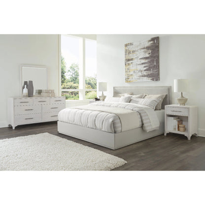 Abaco Seven Drawers White Dresser With Mirror