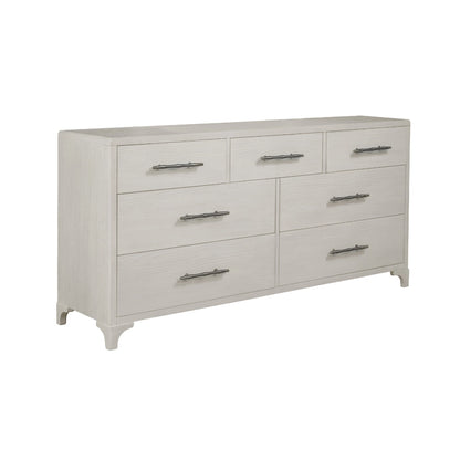 Abaco Seven Drawers White Dresser