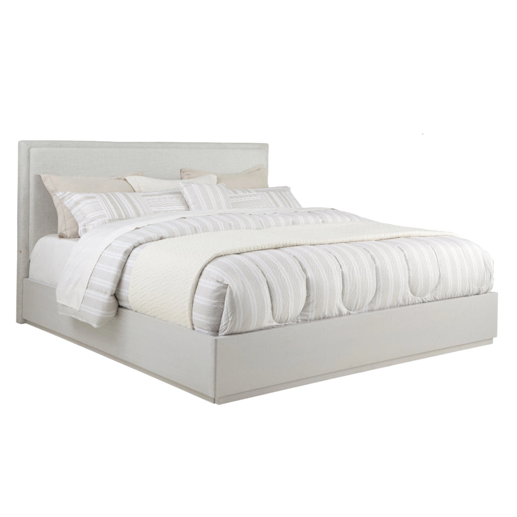 Abaco Performance Fabric White Bed