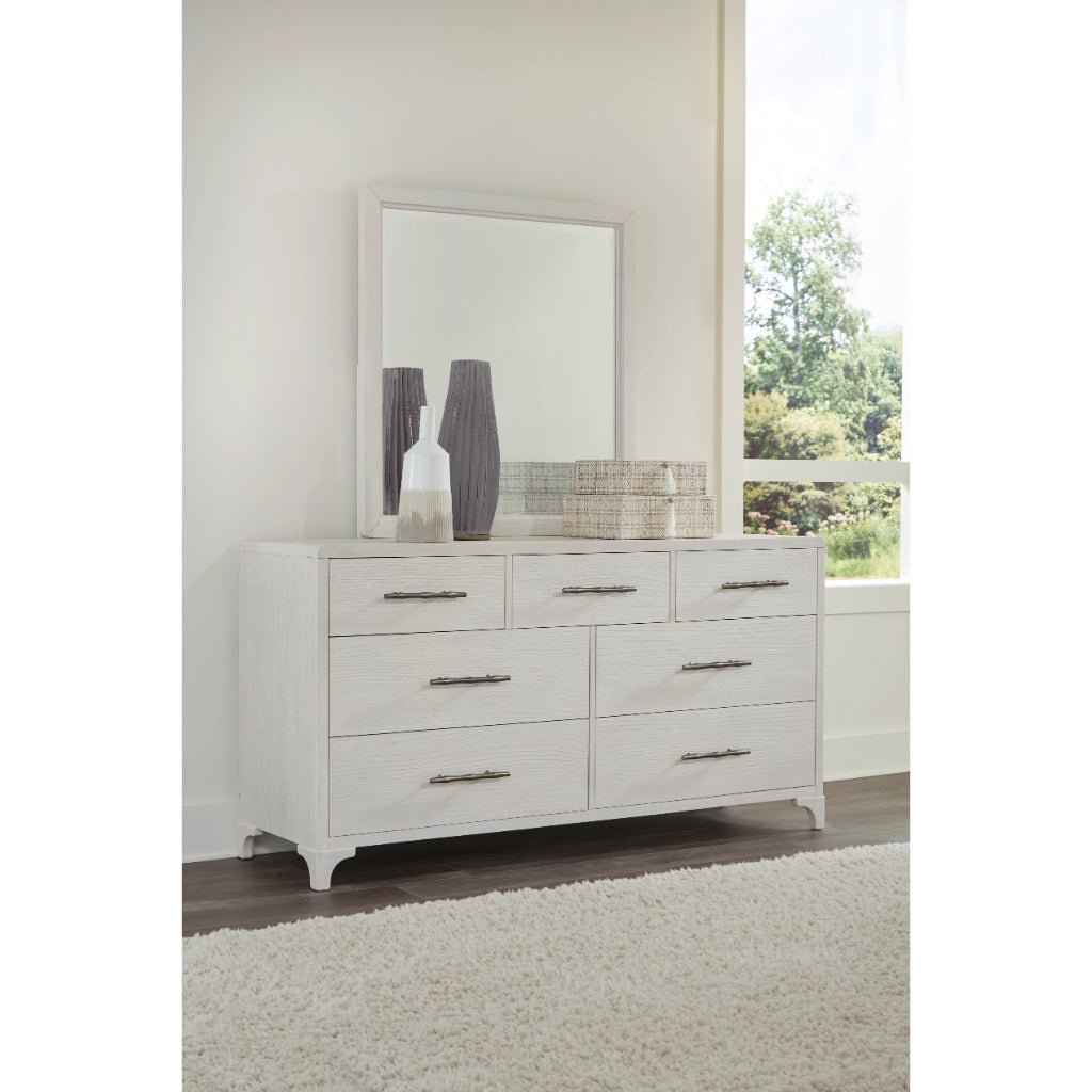 Abaco Performance Fabric White Bed with USB Ports (Set of 4)