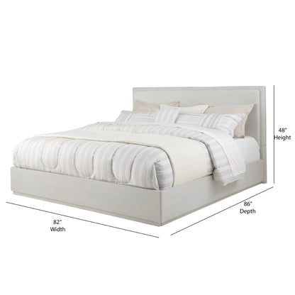 Abaco Performance Fabric White Bed