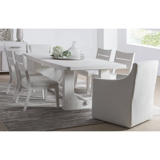 Abaco White Dining Set with Extendable Table (Set of 7)