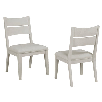 Abaco White Dining Set with Extendable Table (Set of 8)