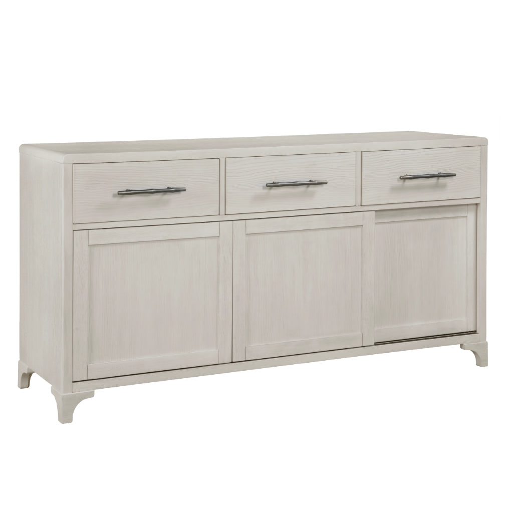 Abaco Three Drawers White Sideboard