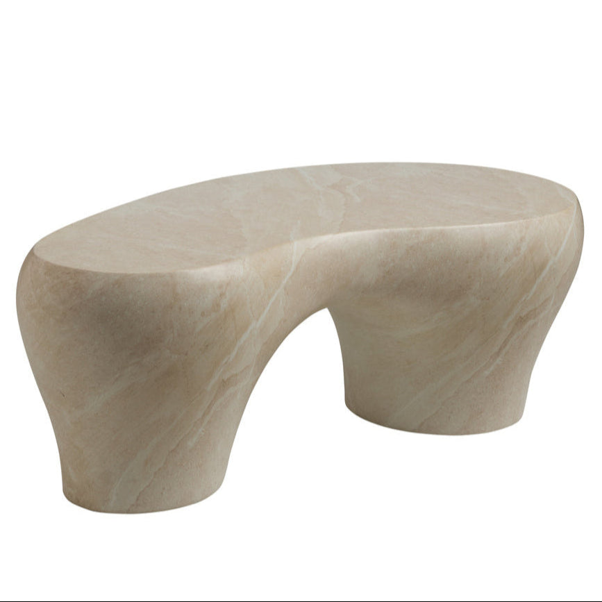 Rena Light Brown Concrete Cocktail Table