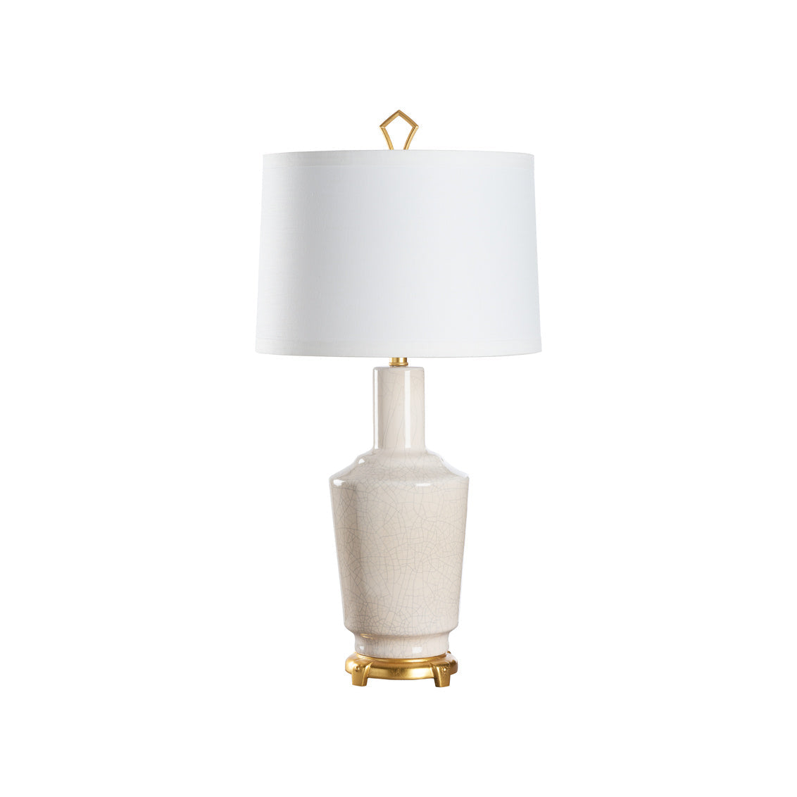 Wildwood Emma White Glazed Ceramic Table Lamp