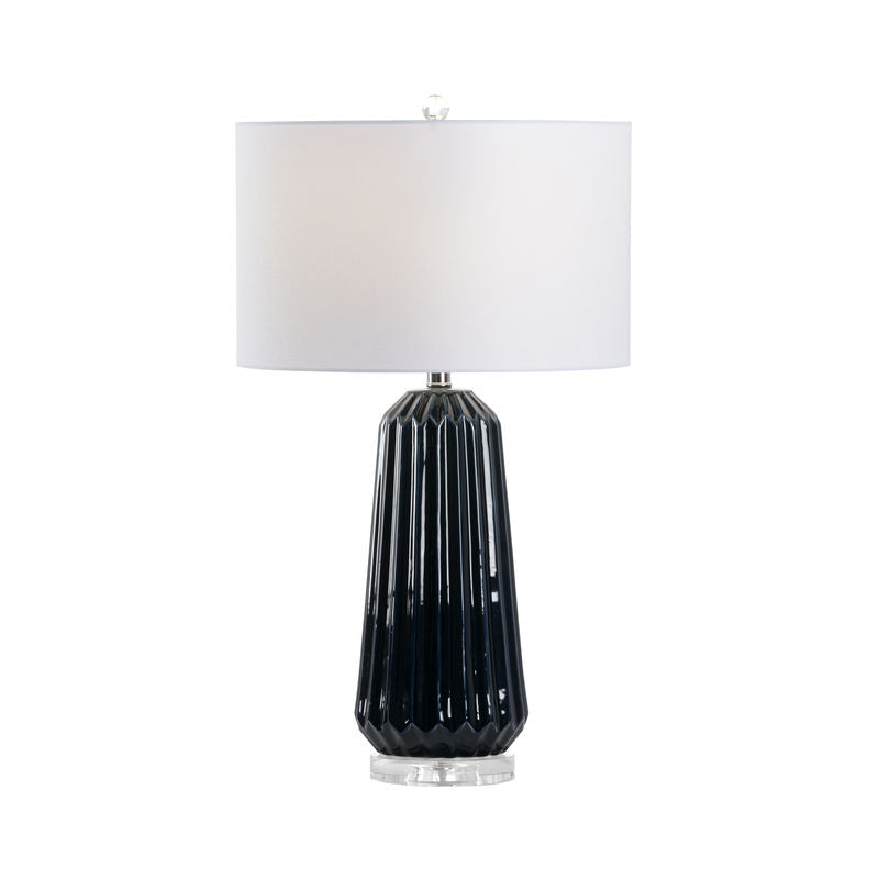 Chelsea House Gamble Fine Ribbed Ceramic Table Lamp