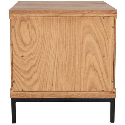 18 Inch One Drawer Nightstand Natural Scandinavian Nightstands LOOMLAN By Moe's Home