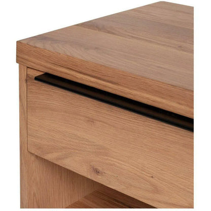 18 Inch One Drawer Nightstand Natural Scandinavian Nightstands LOOMLAN By Moe's Home