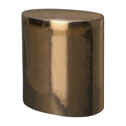 18 in. Oval Ceramic Garden Stool Side Table Outdoor-Outdoor Stools-Emissary-Sideboards and Things