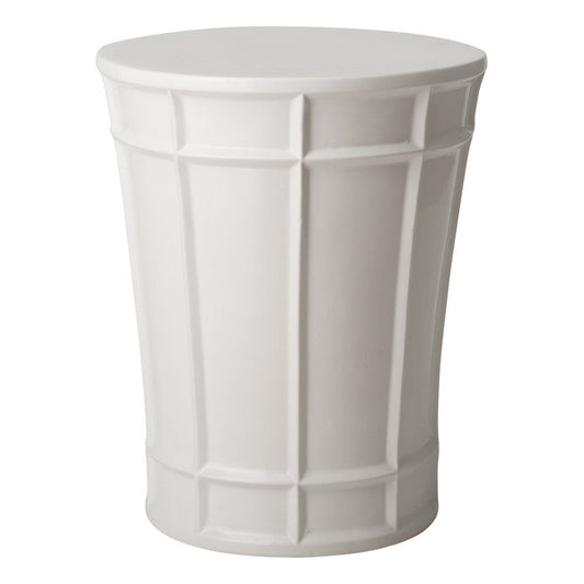 Emissary Varro 18"H Ceramic Garden Stool