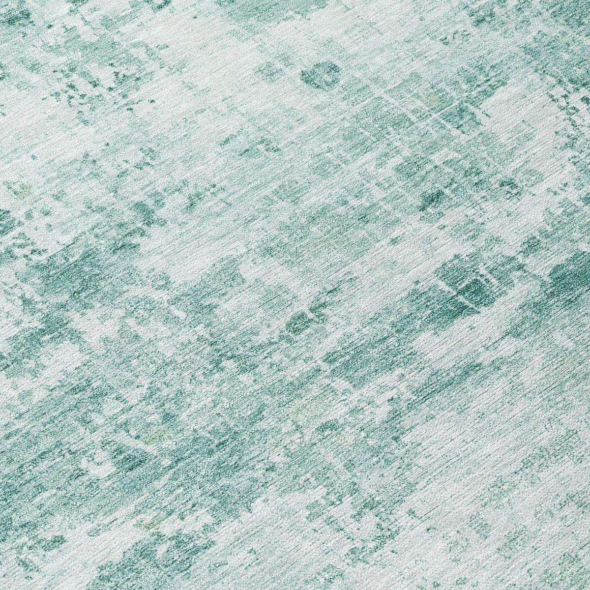 Kaelira Teal Washable Indoor-Outdoor Rug