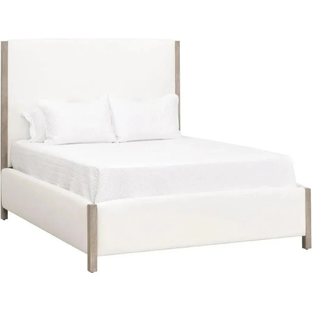 Emmett Performance Fabric White Bed -- view 19