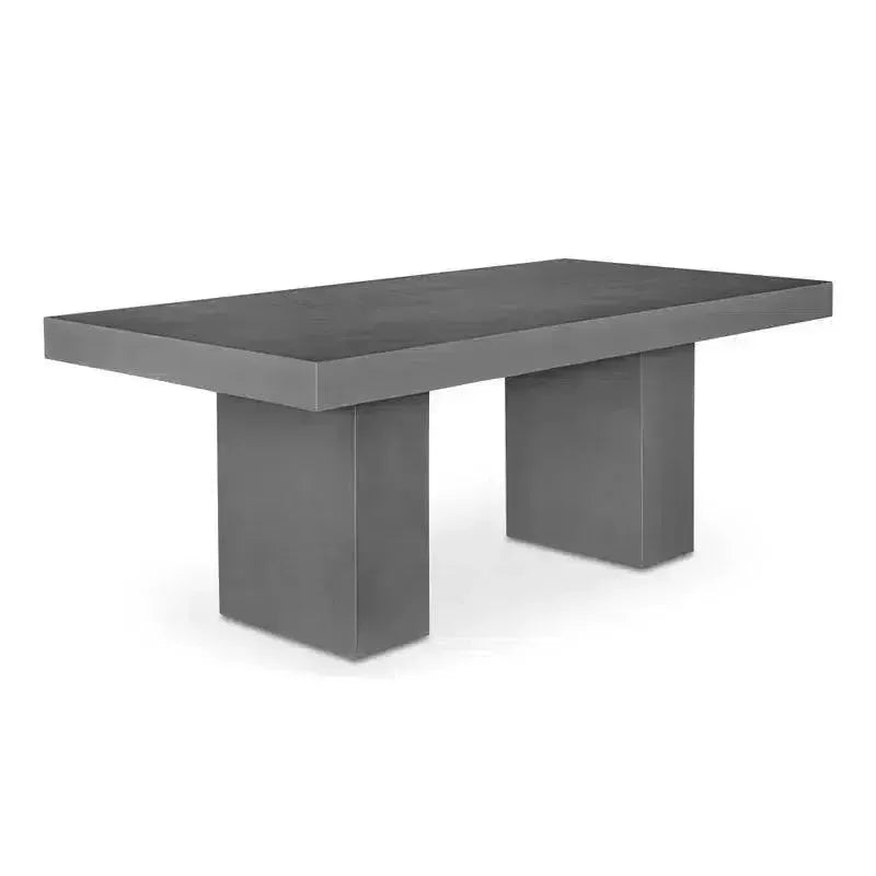 Cement Outdoor Dining Table Grey