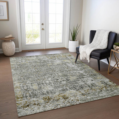 Jaelara Taupe Washable Indoor-Outdoor Rug -- view 2