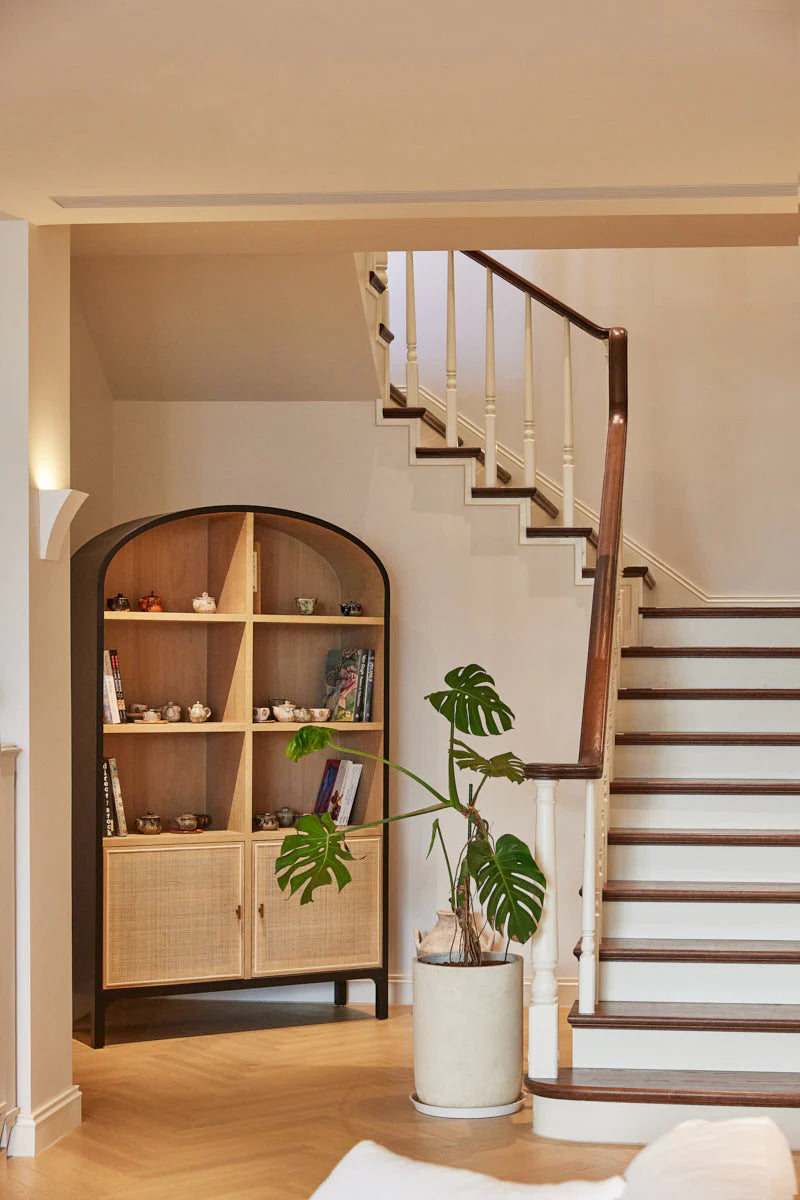 Pietro Two-Tone Rattan Bookcase - view 13