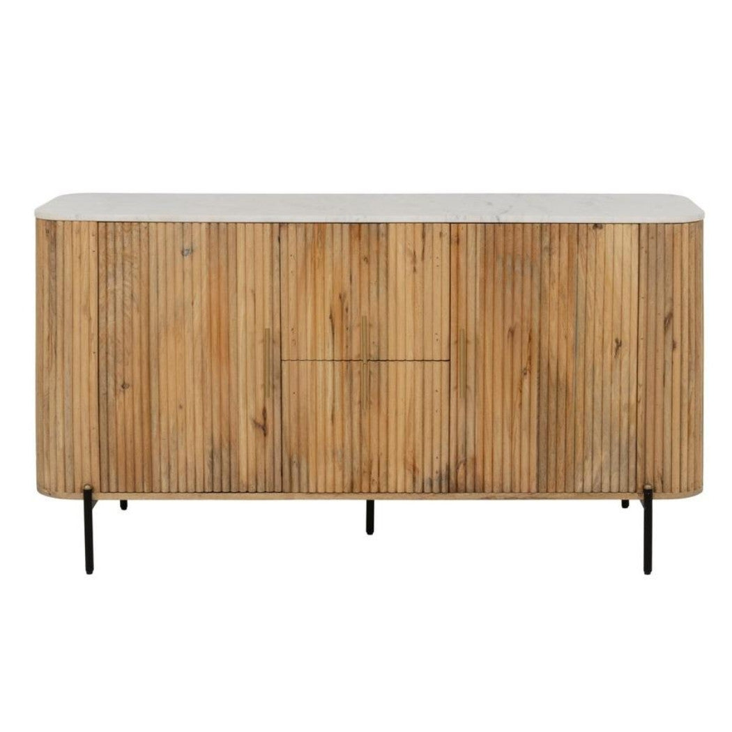 LOOMLAN Trivana Marble Top Modern Sideboard