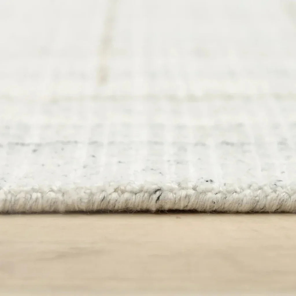 Ayur Solid Ivory Area Rugs For Living Room - LOOMLAN - LOOMLAN - Area Rugs