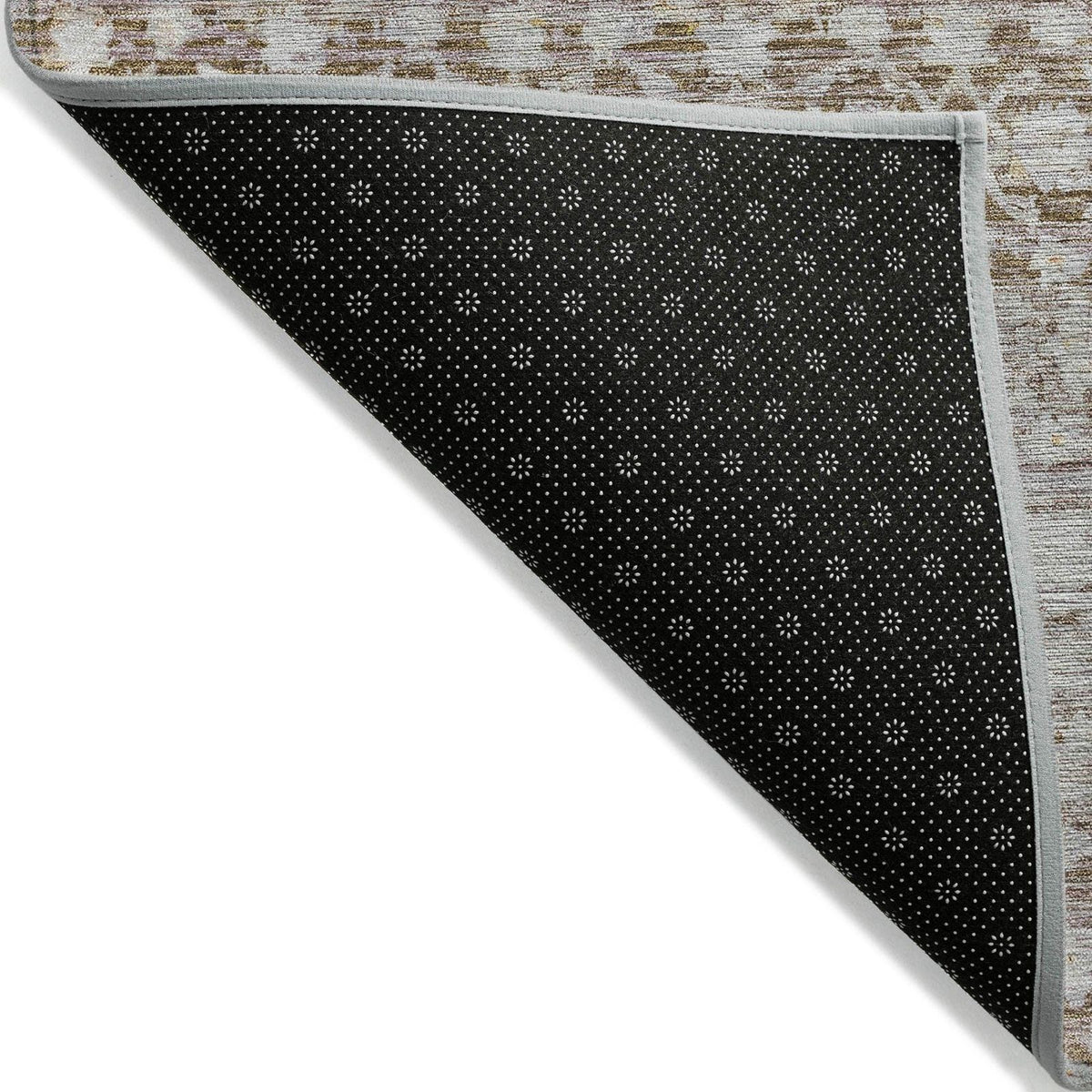 Irior Brown Washable Indoor-Outdoor Rug