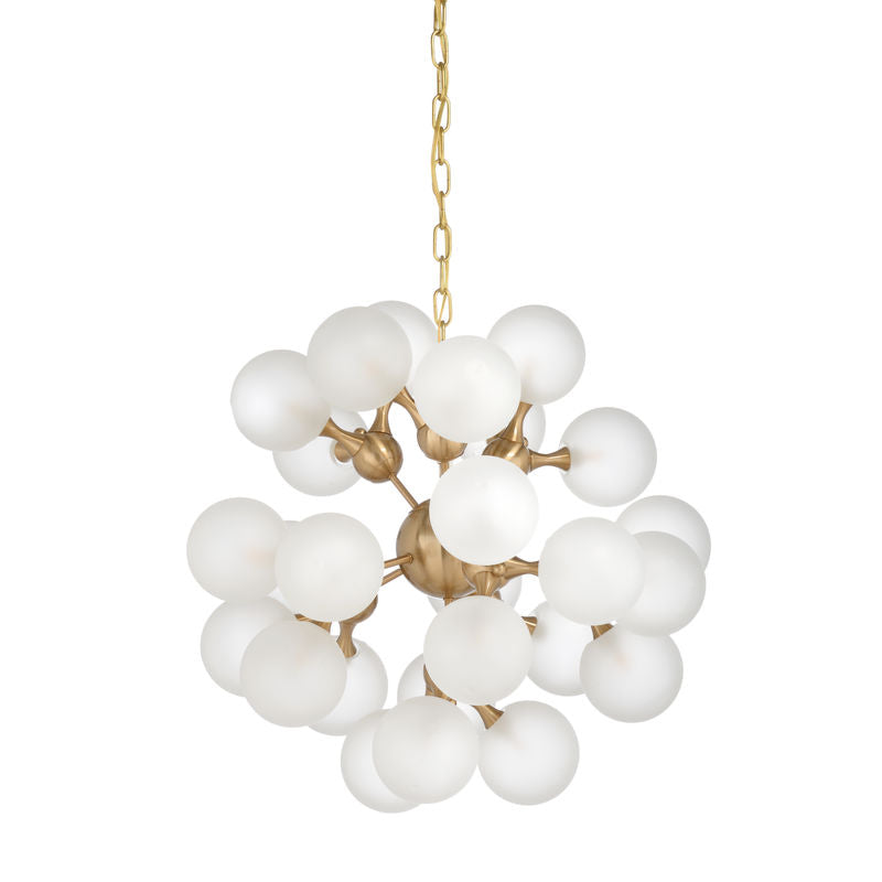 Manhattan Modern Gold Globe Design Chandelier