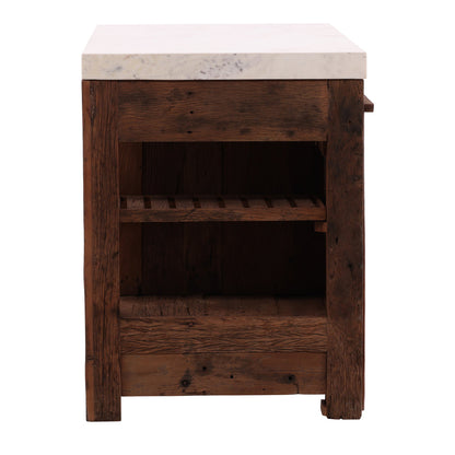 Furniture Classics Russel Wooden Brown Home Bar Island