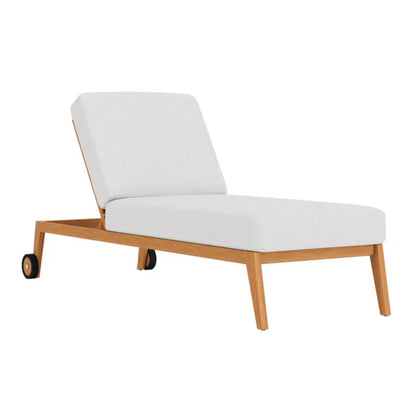 Alpine Teak Wooden Outdoor Pool Chaise