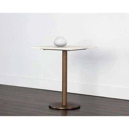 Enco Marble Top Square Bistro Table -- view 7