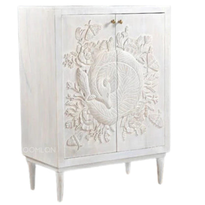 Nayven Sleeping Fox Design Tall Cabinet