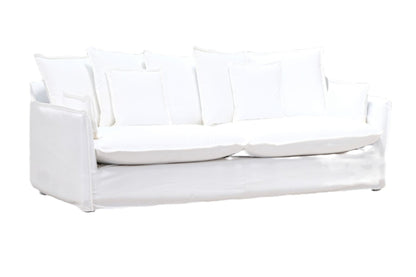 Jason White Fabric Slipcover Outdoor Sofa