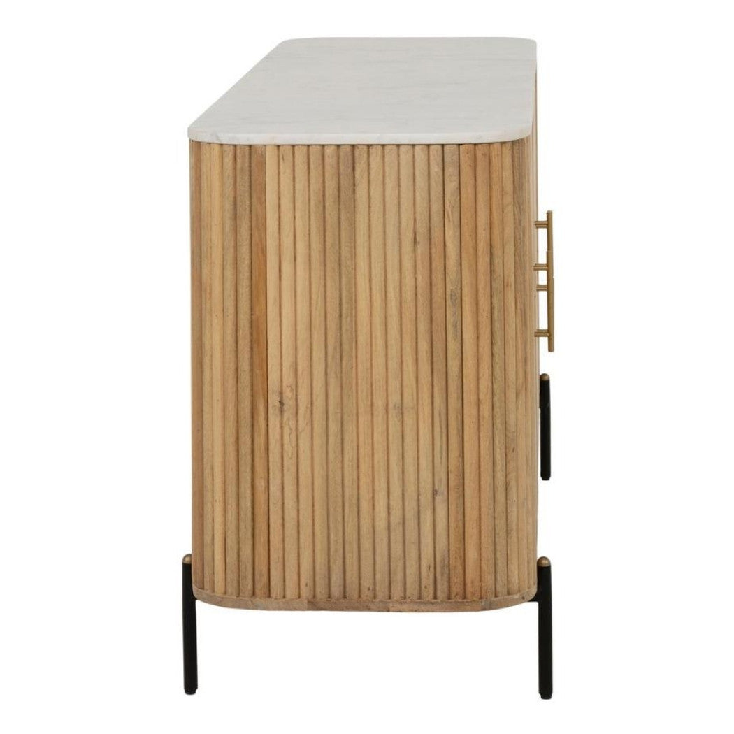 LOOMLAN Trivana Marble Top Modern Sideboard