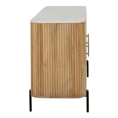LOOMLAN Trivana Marble Top Modern Sideboard