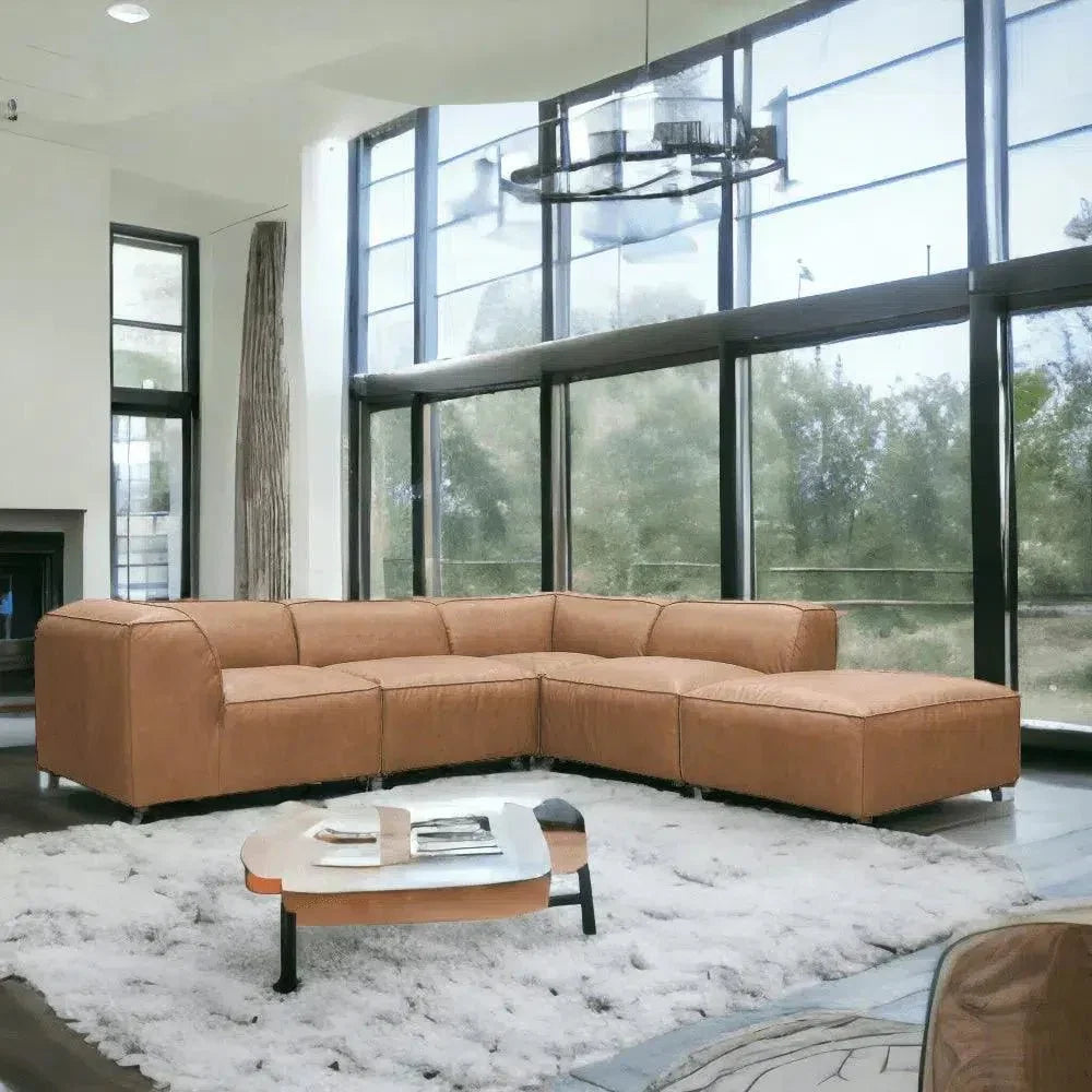 Form Tan Modular Sectional Ottoman 5PC Convertible -- view 5