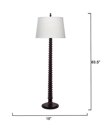 Jamie Young Revolution Wood Floor Lamp Black