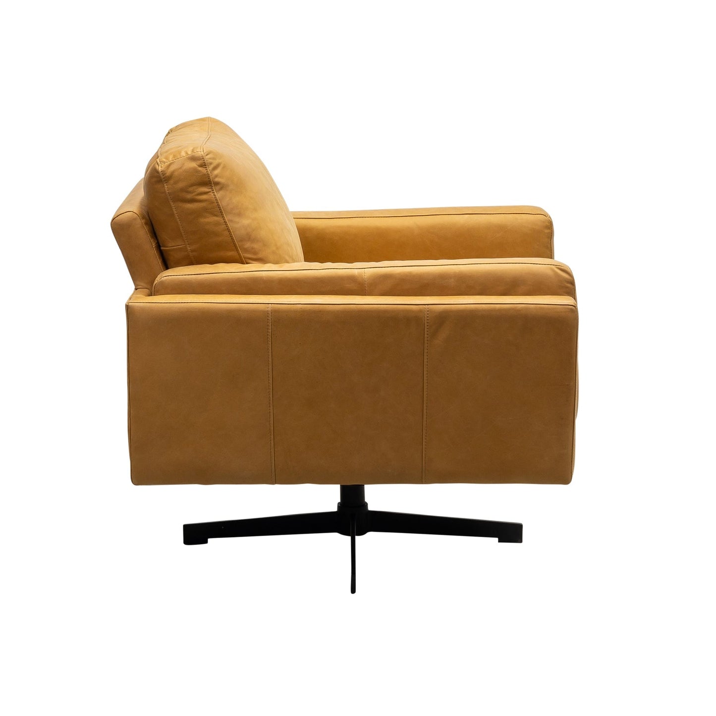 Spencer Leather Modern Swivel Chair