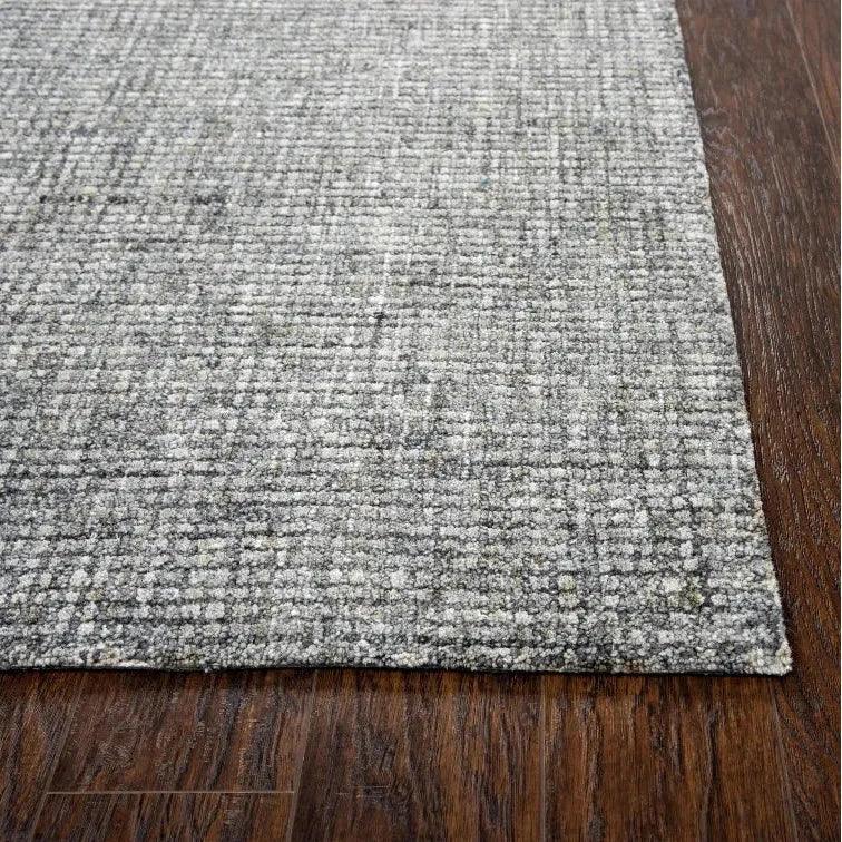 Doig Tweed Dark Gray Large Area Rugs For Living Room -- gray