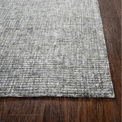 Doig Tweed Dark Gray Large Area Rugs For Living Room -- gray