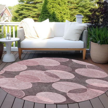 Jaelanor Pink Washable Indoor-Outdoor Rug