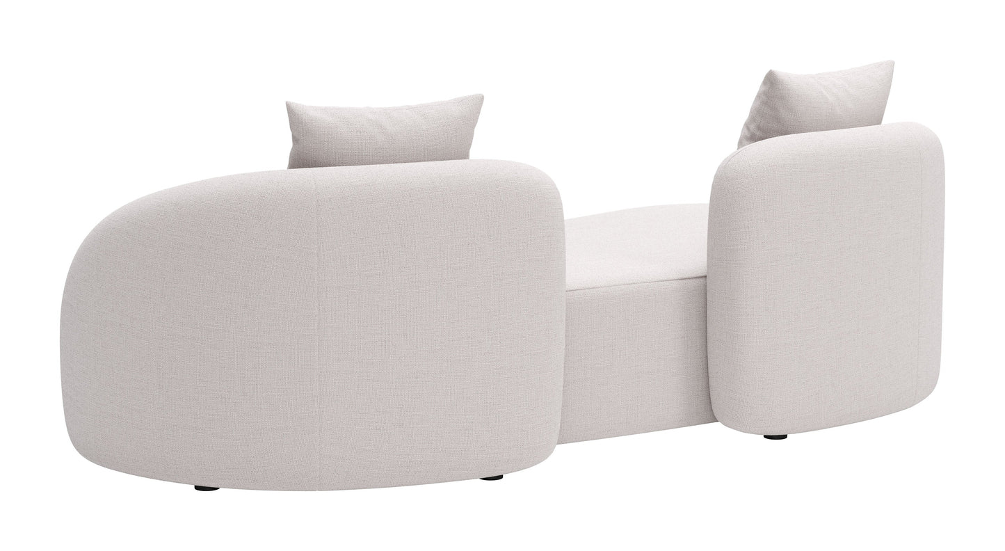 Sunny Isles Beige Loveseat