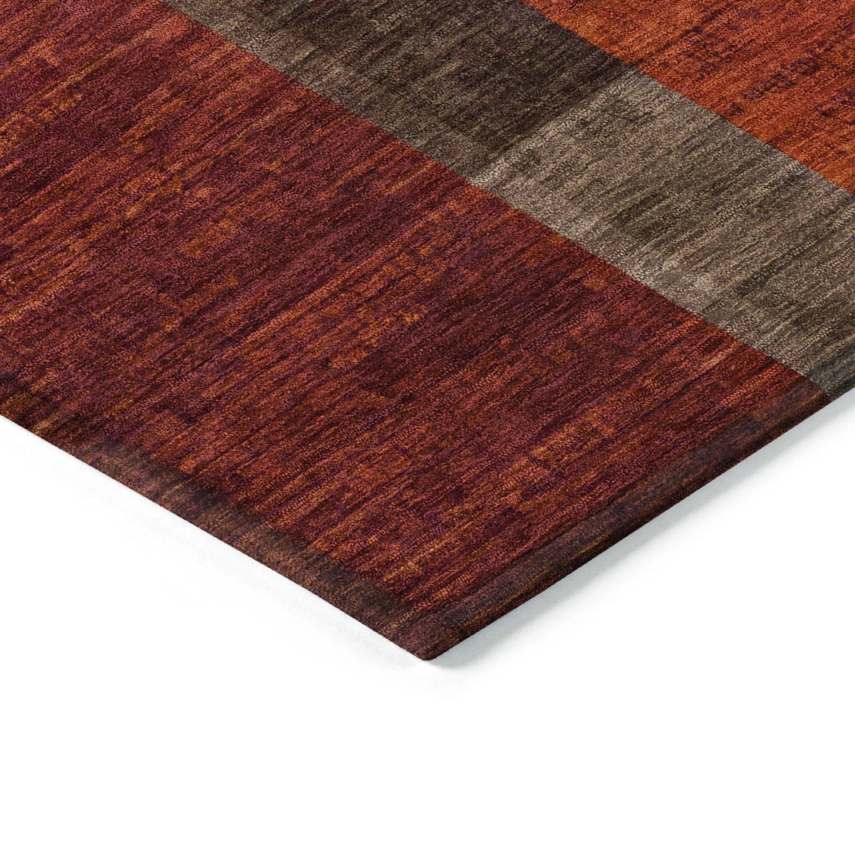Iriyn Brown Washable Indoor-Outdoor Rug