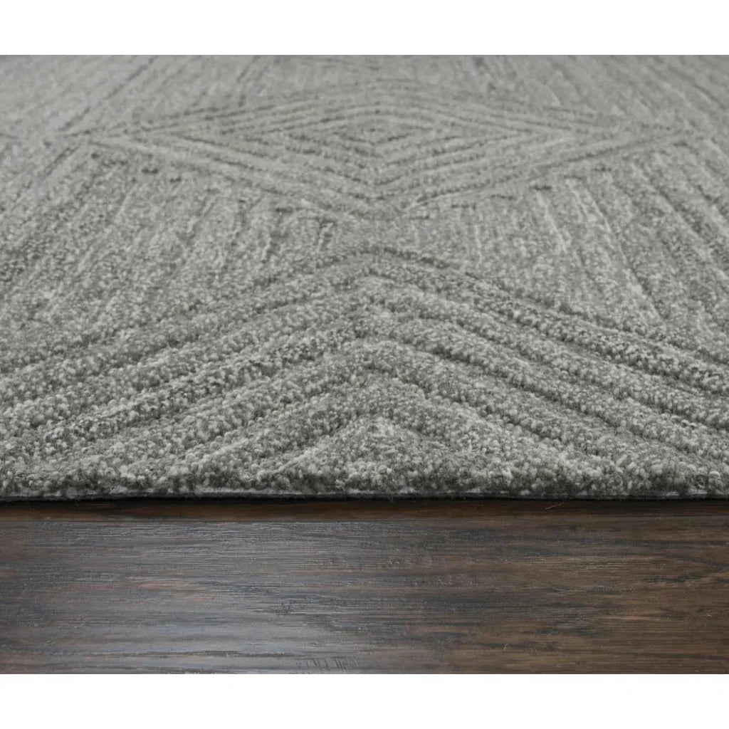 Cito Geometric Gray Large Area Rugs For Living Room - LOOMLAN - LOOMLAN - Area Rugs