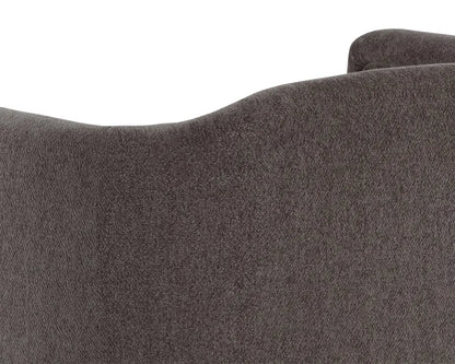 Birrit Fabric Upholstered Swivel Armchair