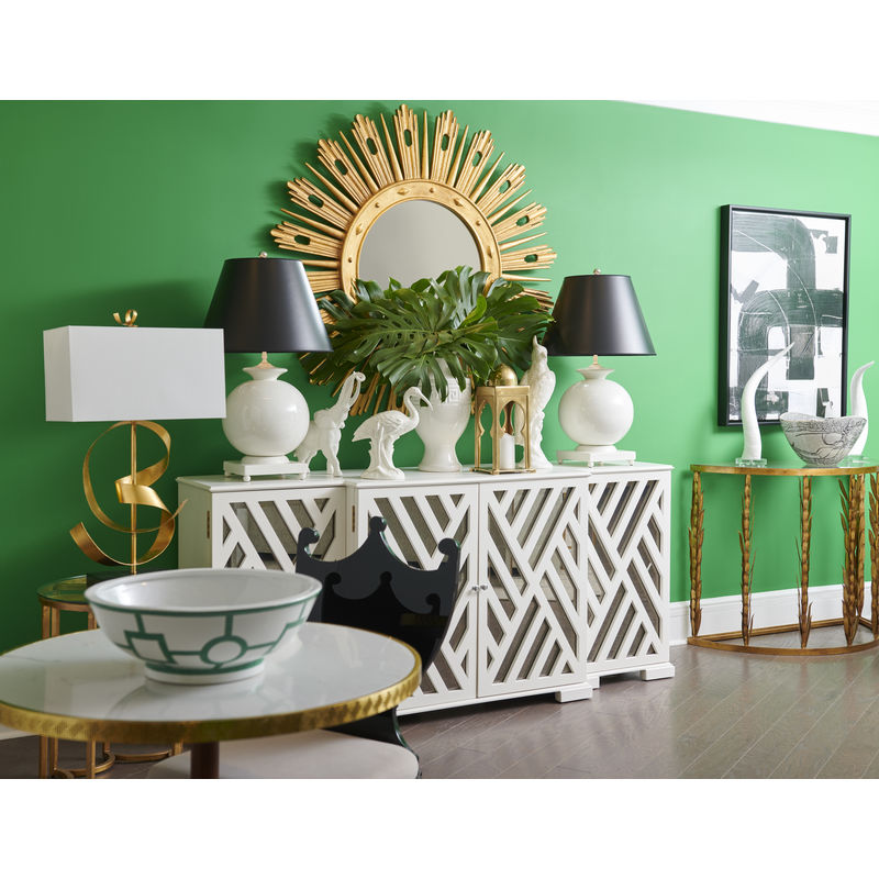 Chelsea House Ribbon Twirl Gold Spiral Design Table Lamp