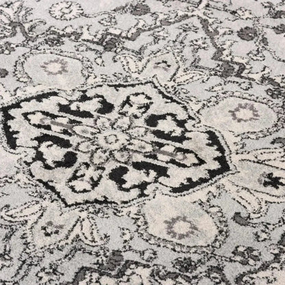 Cian Medallion Gray Kitchen Hallway Runner Rug - LOOMLAN - LOOMLAN - Area Rugs