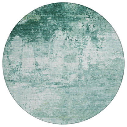Kaelira Teal Washable Indoor-Outdoor Rug