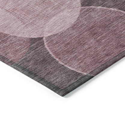 Jaelanor Pink Washable Indoor-Outdoor Rug